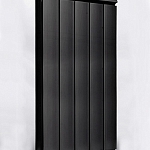 Дизайн-радиаторы алюминиевые Silver 1150 с боковым подключением цвет черный янтарь RAL 9005