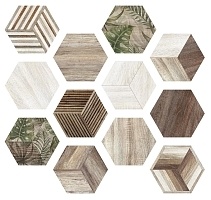 Керамогранит ITT Ceramica Africa Hexa (12mix) 23,2х26,7