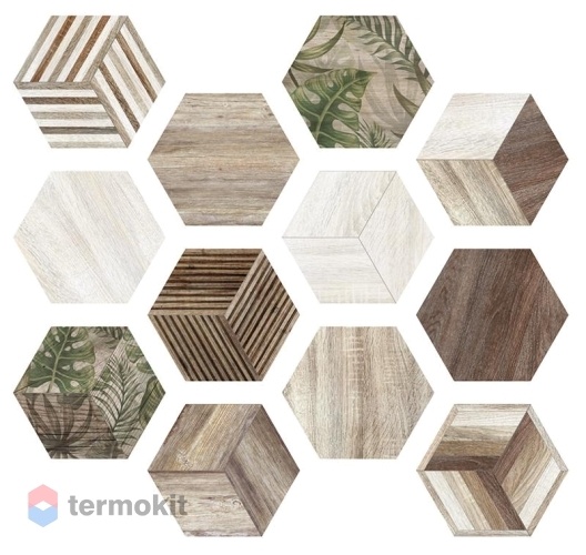 Керамогранит ITT Ceramica Africa Hexa (12mix) 23,2х26,7