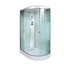 Душевая кабина Deto L 120x80 Хром (рифленое стекло) L 902 L с электрикой