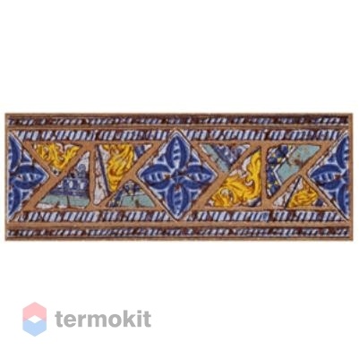 Клинкерная плитка Gresan Natural La Balma Azul вставка-подступенник 12х33
