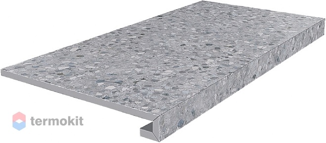 Ступень Kerama Marazzi Терраццо серый SG632600R/GCF клееная 33х60