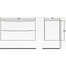 Тумба под раковину BelBagno ACQUA 100 подвесная Rovere Vintage Bianco ACQUA-1000-2C-SO-RVB