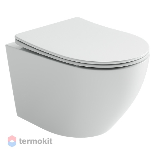 Унитаз подвесной Ceramicanova Uno Rimless с сиденьем микролифт CN11001