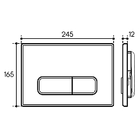 Комплект инсталляции с подвесным унитазом и клавишей Aqueduto TECNICA/FORMA/OVO AQDS029