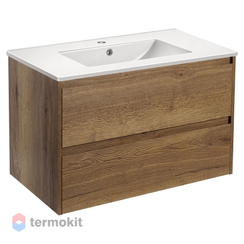 Тумба под раковину Vincea Gio 80 подвесная T.Oak VMC-2G800TO