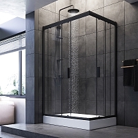 Душевой уголок AM.PM Gem 1900x1200x800 черный матовый W90G-404-120280-BT