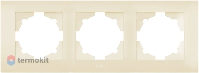 Рамка 3 поста ABB Cosmo кремовая 612-010300-227