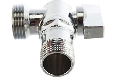 Elsen Кран шаровой угловой для стиральных машин 3/4"x1/2" НН ручка-бабочка