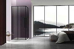 Душевой уголок Vincea Slim-N 1950x900x900 (тонированное стекло) черный VSS-4SN900CGB