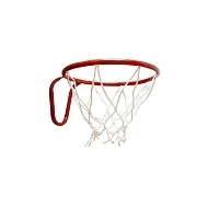 Кольцо баскетбольное Sport Elite №5 с сеткой красное Кб5