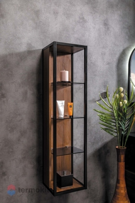Шкаф-колонна Armadi Art Loft 30 подвесной темное дерево 896-D