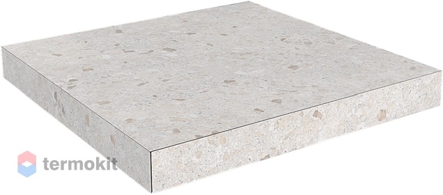 Ступень Kerama Marazzi Терраццо беж светлый SG631800R/GCA угловая клееная 33х33