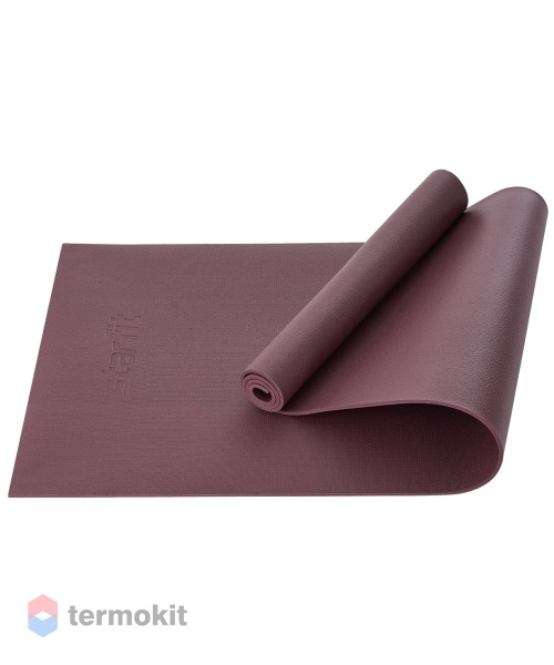Коврик для йоги Starfit FM-103 PVC HD 173x61x0,6 см, горячий шоколад
