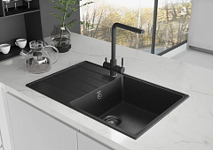 Мойка для кухни ULGRAN Quartz Prima 780-07 уголь