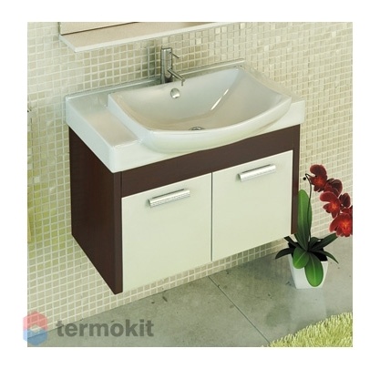Тумба с раковиной Comforty Киото-75 П подвесная венге 00003132262