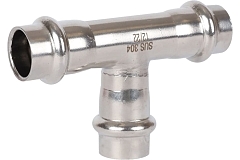 Тройник равнопроходной из нержавеющей стали Rommer ВПр 15 мм