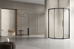 Душевой уголок Vincea Show 2000x1000x1000 черный VSP1-4SH100CLB