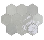 Керамическая плитка Wow Zellige Hexa Grey настенная 10,8x12,4