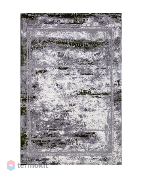 Ковёр Arda Satine 300x500 прямоугольный серый/зелёный S107B