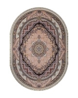 Ковёр Merinos Aravia 200x285 овальный бежевый/голубой 6805
