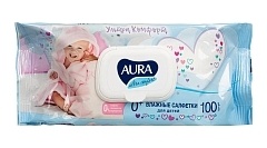 Влажные салфетки детские Aura Comfort 100 шт