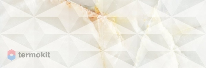 Керамическая плитка Dogma Elegante Onyx Triangolo Silver Shine Rettificato настенная 30х90