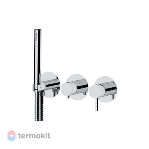 Встраиваемый смеситель для ванны и душа Remer x style хром X97D2P