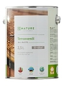 GNature 270, Terrassenöl Масло для террас и садовой мебели с УФ фильтром и антисептиком, бесцветное, колеруемое