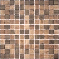 Мозаика Стеклянная Vidrepur Wood Dark Blend (на сетке) 31,7x31,7