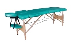 Массажный стол DFC NIRVANA Optima дерев. ножки, цвет зеленый TS20110S_Gr