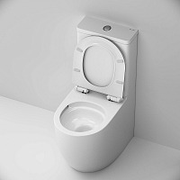 Унитаз напольный AM.PM Like безободковый с бачком с сиденьем микролифт C808600SC