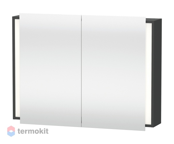 Зеркальный шкаф Duravit Ketho 100 с подсветкой Графит KT753204949