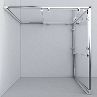 Душевой уголок Vincea Garda 1900x1000x900 брашированное золото VSS-1G9010CLG