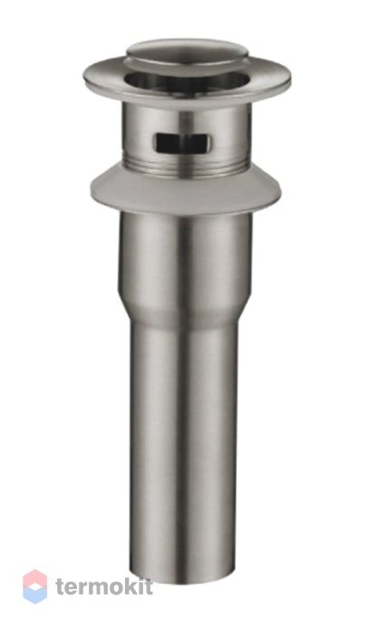 Донный клапан BelBagno с системой Клик-клак с переливом, сатин BB-PCU-02-IN