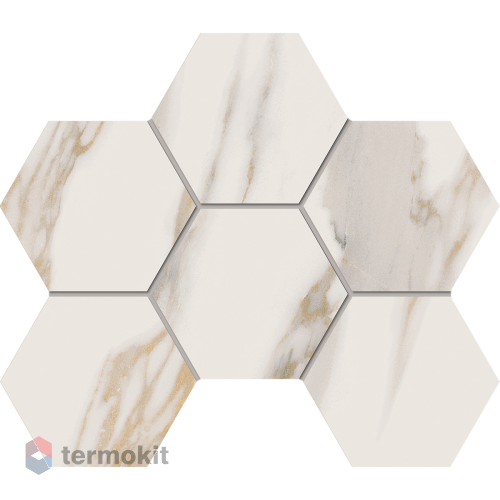 Керамогранит Эстима Miramare RM01 Hexagon мозаика 25x28,5 непол.