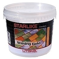 Затирочная смесь (добавка) Litokol Starlike Shining Gold (ярко-золотая) 200г