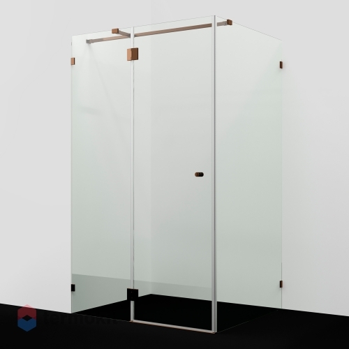 Душевой уголок Wasserkraft Paar 88H 2000x1200x900 розовое золото 88H07