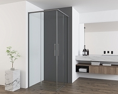 Душевой уголок Vincea Ultima 2000x1000x1000 вороненая сталь VSS-7UL1010CLGM