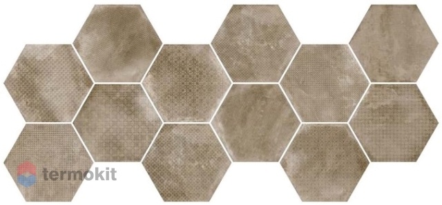 Керамогранит Equipe Urban 23602 Hexagon Melange Nut 29,2x25,4