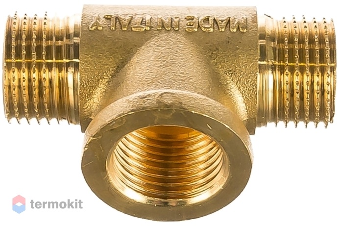 Elsen Тройник НВН 1/2", 1/2", 1/2" латунь равнопроходной