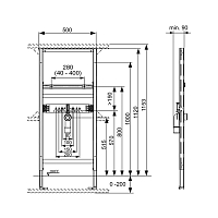 Инсталляция TECE Profil для раковины 9310000 УЦЕНЕННЫЙ