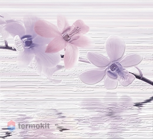 Керамическая плитка Cersanit Miracle Панно сиреневое (MC2F322DT) 40x44