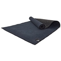 Тренировочный коврик для горячей йоги Adidas черный ADYG-10680BK