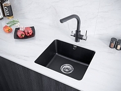 Мойка для кухни Paulmark Unter черный PM204543-BL