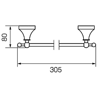 Полотенцедержатель Veragio GIALETTA VR.GIL-6427.DO УЦЕНЕННЫЙ