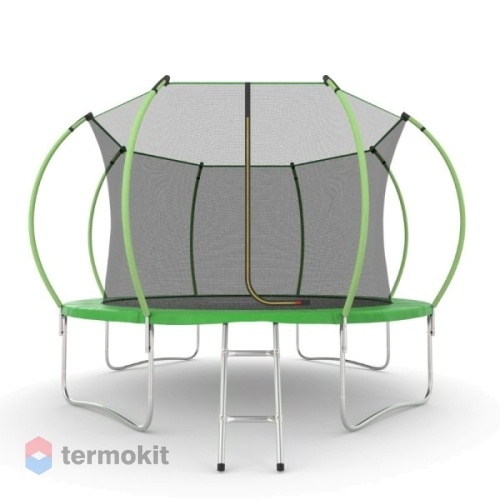 Батут с внутренней сеткой и лестницей Evo Jump Internal 12ft (Green)