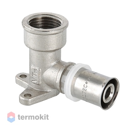 Пресс-фитинг угольник с креплением Valtec 16 х 1/2" удлиненный