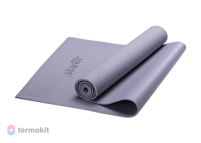 Коврик для йоги Starfit FM-101 PVC 173x61x1,0 см, серый