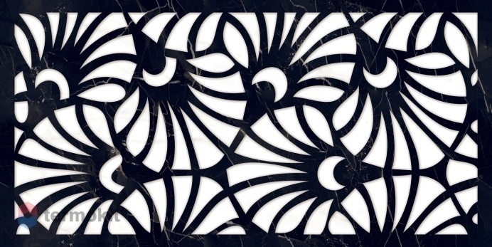 Керамогранит Art Ceramic Mira Black Decore 60x120